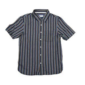 ACE RIVINGTON Santa Barbara Striped Button Down Shirt XS Men's Short Sleeve